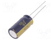 Capacitor: electrolytic; low ESR; THT; 1000uF; 16VDC; Ø10x20mm PANASONIC