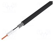 Wire: coaxial; RG6; 1x18AWG; wire; Cu; PVC; black; 152m; CPR: Eca BELDEN