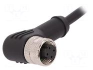 Connector: M12; plug; female; PIN: 4; angled; B code-Profibus; 4A BULGIN