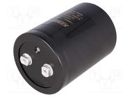 Capacitor: electrolytic; 11mF; 250VDC; Ø77x105mm; Pitch: 31.8mm KEMET