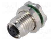 Connector: M5; socket; female; THT; PIN: 3; IP67; 60V; 1A BULGIN