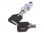 Switch: key switch; Stabl.pos: 1; Switch.method: OFF-(ON); 90° NINIGI