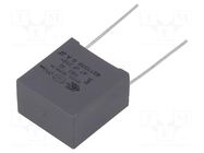 Capacitor: polypropylene; X2; F863; 0.47uF; 310VAC; 18x19x11mm; THT KEMET