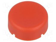Button; round; red; polyamide; Ø17mm Marquardt