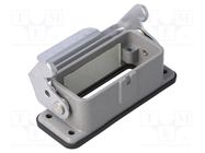 Enclosure: for HDC connectors; size D10A; with latch; straight DEGSON ELECTRONICS