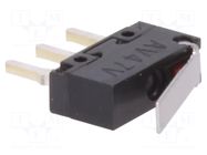Microswitch SNAP ACTION; 0.1A/30VDC; with lever; SPDT; ON-(ON) PANASONIC