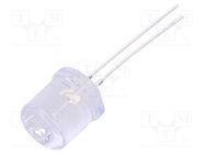 LED; 10mm; green; 1560÷2180mcd; 100°; Front: flat; No.of term: 2 OPTOSUPPLY