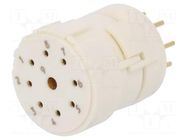 Connector: M23; contact insert; PIN: 9(1+8); female; THT; Inom 2: 8A HARTING