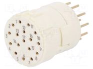 Connector: M23; contact insert; PIN: 17; female; THT; M23 Signal; 8A HARTING