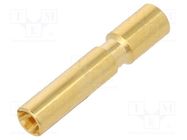 Contact; female; 2mm; gold-plated; 0.75÷2.5mm2; crimped; for cable HARTING