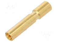 Contact; female; 2mm; gold-plated; 0.75÷2.5mm2; crimped; for cable HARTING