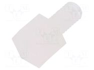 Screwed spacer sleeve; hexagonal; polyamide; M3; M3; 4mm FIX&FASTEN