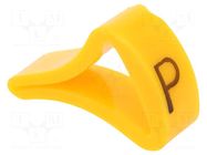 Markers; Marking: P; 6÷10.5mm; H: 16mm; A: 10mm; -30÷100°C; leaded KURANT