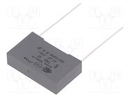 Capacitor: polypropylene; X2; F863; 0.47uF; 26.5x16x7mm; THT; ±10% KEMET