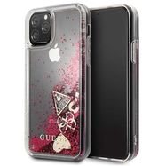 Guess GUHCN58GLHFLRA iPhone 11 Pro 5,8" raspberry hard case Glitter Hearts, Guess