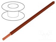 Wire; Silivolt®-E; 1x2.5mm2; stranded; Cu; silicone; brown; 600V STÄUBLI