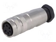 Connector: M16; plug; female; PIN: 5; 6A; 250V; soldering; for cable BULGIN