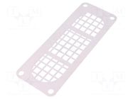 Support flange; elastomer thermoplastic TPE; white; -40÷130°C HT HI TECH POLYMERS