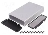 Enclosure: shielding; X: 104mm; Y: 160mm; Z: 32mm; aluminium; natural HAMMOND