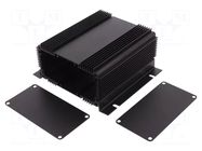 Enclosure: with panel; with fixing lugs; 1455NHD; X: 111mm; Z: 61mm HAMMOND