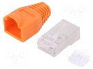 Plug; RJ45; PIN: 8; Cat: 6; shielded,with protection; Layout: 8p8c LOGILINK