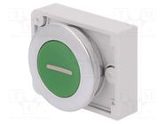 Switch: push-button; 30mm; Stabl.pos: 1; green; none; IP67; -25÷70°C EATON ELECTRIC