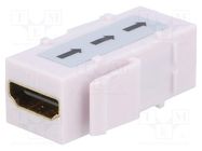 Coupler; socket; female x2; HDMI socket x2; repeater; gold-plated LOGILINK