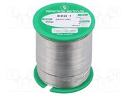 Soldering wire; tin; Sn99,3Cu0,7; 0.7mm; 250g; lead free; reel BROQUETAS