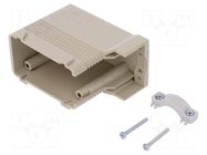 Fixing element; size 57.27; for cable; for double latch; IP20 ILME
