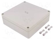 Enclosure: multipurpose; X: 180mm; Y: 182mm; Z: 63mm; flat; TK PS SPELSBERG