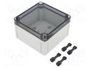 Enclosure: multipurpose; X: 110mm; Y: 110mm; Z: 66mm; TK PS; grey 