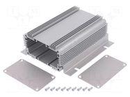 Enclosure: with panel; with fixing lugs; 1455NHD; X: 86mm; Y: 120mm HAMMOND