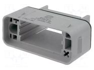 Enclosure for connectors: HDC; for panel mounting; IP20,IP65 HARTING