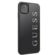 Guess GUHCN65LGMLBK iPhone 11 Pro Max black/black hard case Glitter Logo, Guess