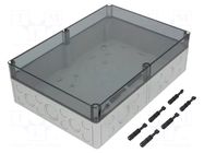 Enclosure: multipurpose; X: 254mm; Y: 361mm; Z: 111mm; TK PS; grey SPELSBERG