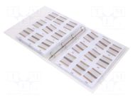 Kit: resistors; THT; ±5%; 3,9Ω÷10MΩ + 0Ω; No.of val: 87; 1740pcs. TE Connectivity