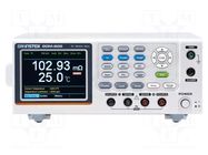 Milli-ohm meter; LCD TFT 3,5"; 320x240; Temp: -50÷399.9°C GW INSTEK