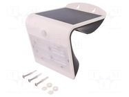 Solar LED lamp; 3.2W; Body dim: 212x140x109.2mm; IP65; 400lm GOOBAY