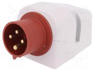 Connector: AC supply 3-phase; socket; male; 16A; 400VAC; IEC 60309 PAWBOL