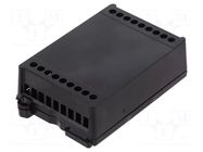 Enclosure: junction box; X: 44.5mm; Y: 87mm; Z: 25mm; black ITALTRONIC