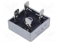 Bridge rectifier: single-phase; Urmax: 400V; If: 15A; Ifsm: 300A DC COMPONENTS