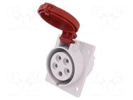Connector: AC supply 3-phase; socket; female; 16A; 400VAC; IP44 PAWBOL