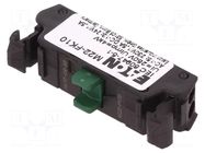 Contact block; 22mm; RMQ-Titan; front fixing; spring clamps EATON ELECTRIC