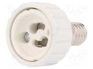 Lampholder: adapter; Body: white; Ø: 34mm; L: 54mm; for lamp 