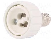 Lampholder: adapter; Body: white; Ø: 34mm; L: 54mm; for lamp PAWBOL