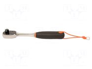 Wrench; rattle; Tip: 1/2"; for working at height; 270mm BAHCO