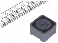 Inductor: wire; SMD; 120uH; 1.6A; 250mΩ; ±20%; 12x12x8mm; -40÷125°C Viking