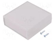 Enclosure: with panel; 1593; X: 76mm; Y: 76mm; Z: 28mm; ABS; black HAMMOND