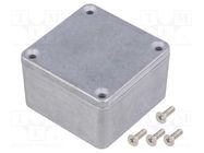 Enclosure: multipurpose; X: 50mm; Y: 50mm; Z: 31mm; 1590; aluminium HAMMOND