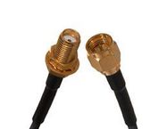 RF CORD, SMA PLUG-SMA BHD JACK, 3.9"